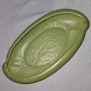 Vintage Haeger USA green dish